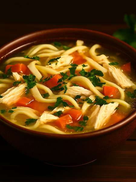 Chicken Soup with Homemade Noodles - recipe