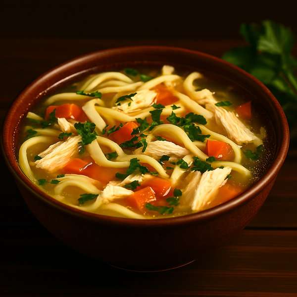 Chicken Soup with Homemade Noodles - recipe