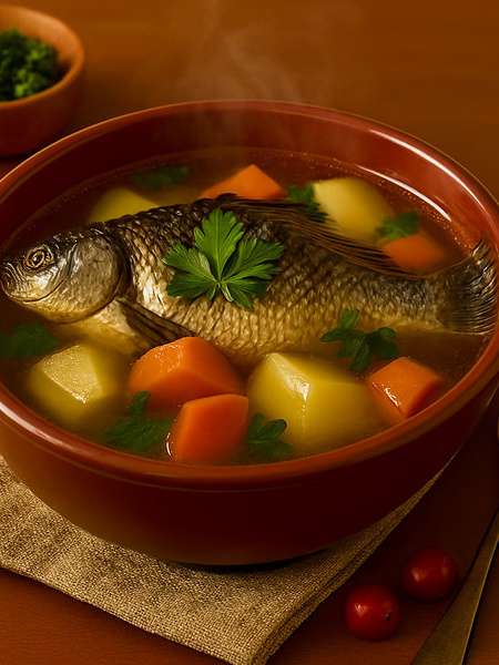 Fish Yushka (with Crucian Carp or Carp) - recipe
