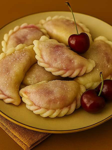 Ukrainian Dumplings with Cherries (Varenyky) - recipe