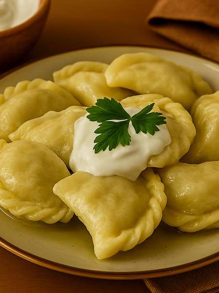 Ukrainian Dumplings with Cheese - recipe