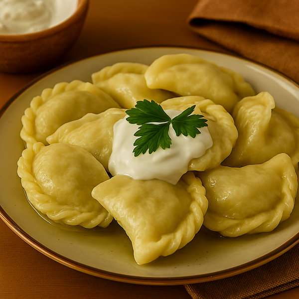 Ukrainian Dumplings with Cheese - recipe