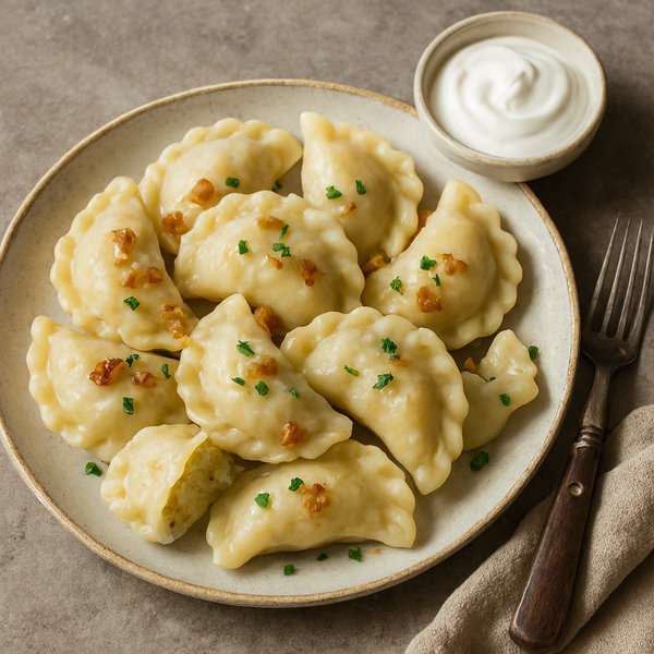 Ukrainian Dumplings with Potato Filling - recipe