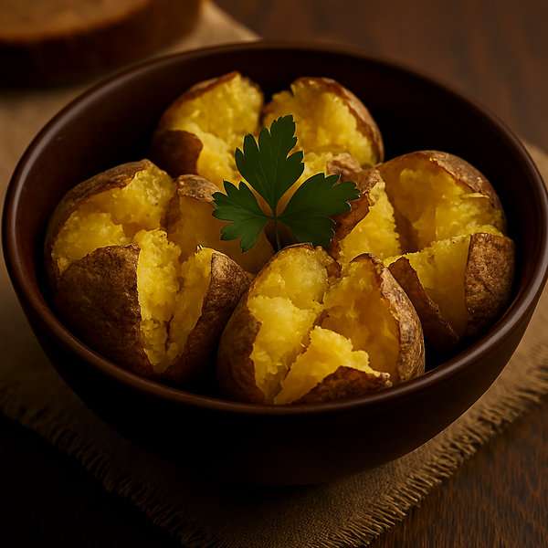 Baked Potatoes in Their Skins - recipe