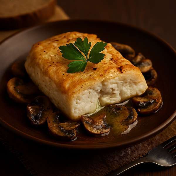 Baked Pike-Perch with Mushrooms - recipe